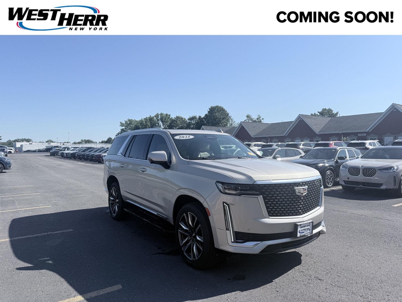 Used 2021 Sandstone Metallic Cadillac Premium Luxury image 1