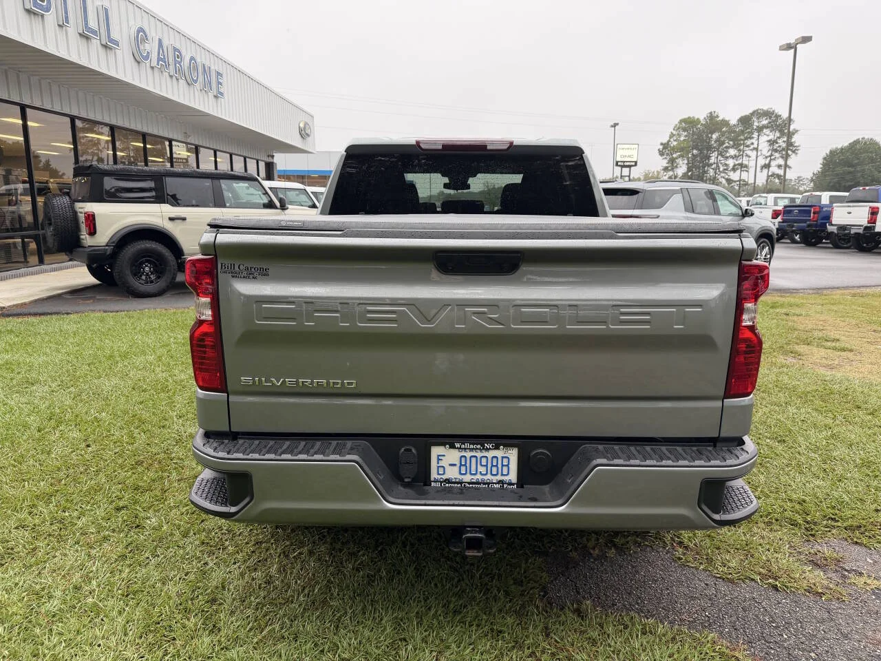 Used 2024 Gray Chevrolet Custom 4x2 4dr Crew Cab 5.8 ft. SB image 16