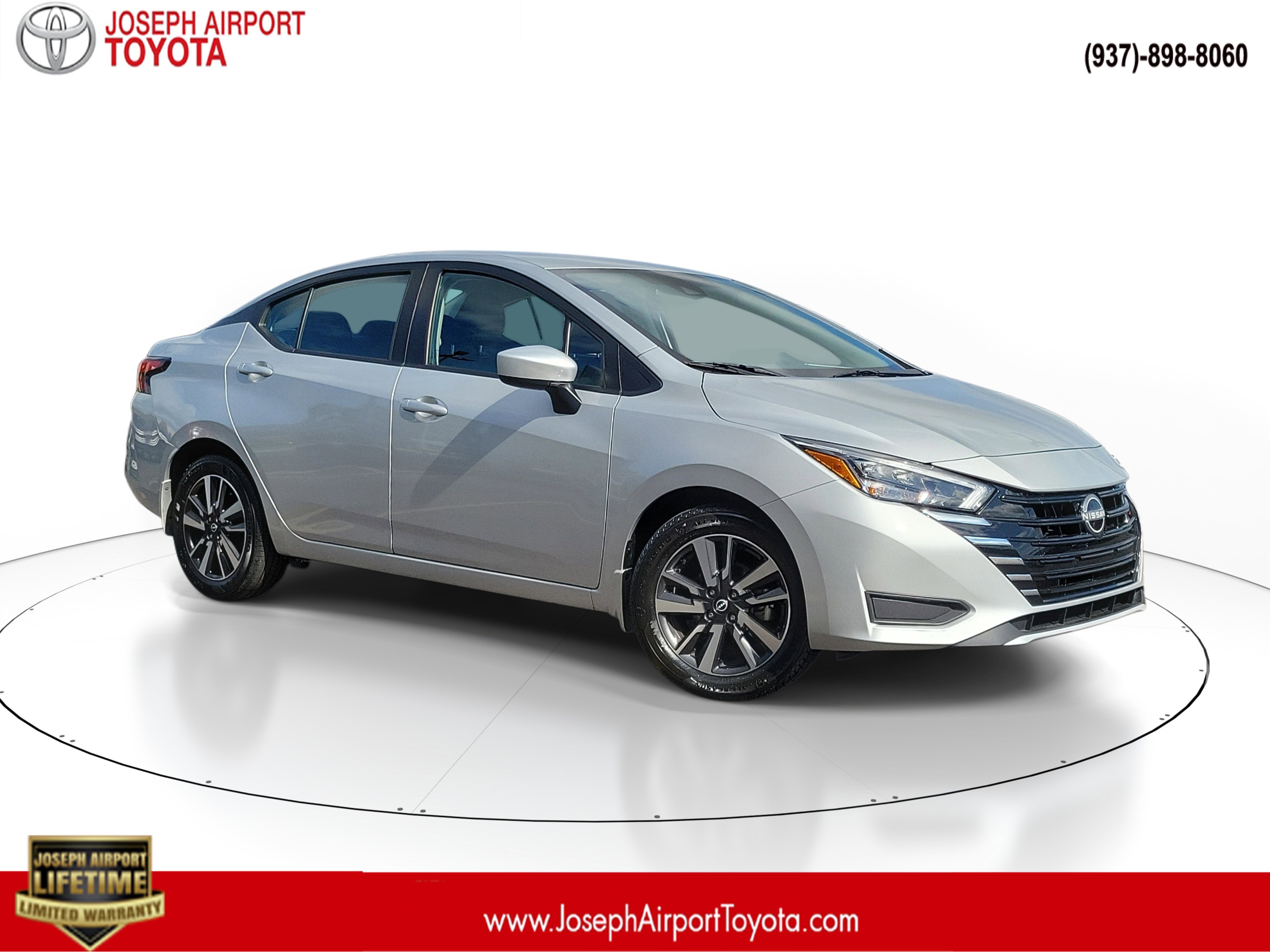 Brilliant Silver Metallic 2025 Nissan Versa SV FWD Sedan Front-Wheel Drive