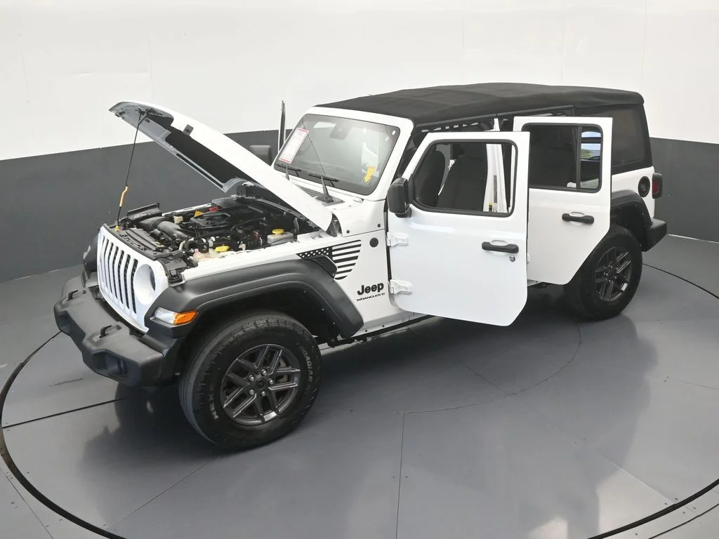 Used 2024 Bright White Clearcoat Jeep Sport S image 59
