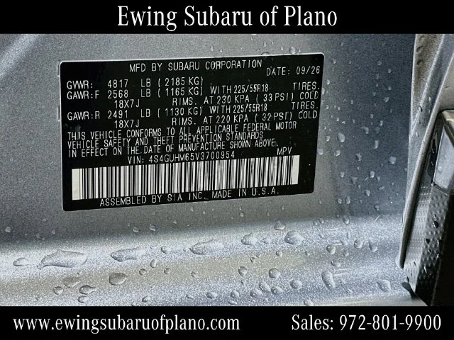 New 2027 ICE SILVER METALLIC Subaru Limited image 32