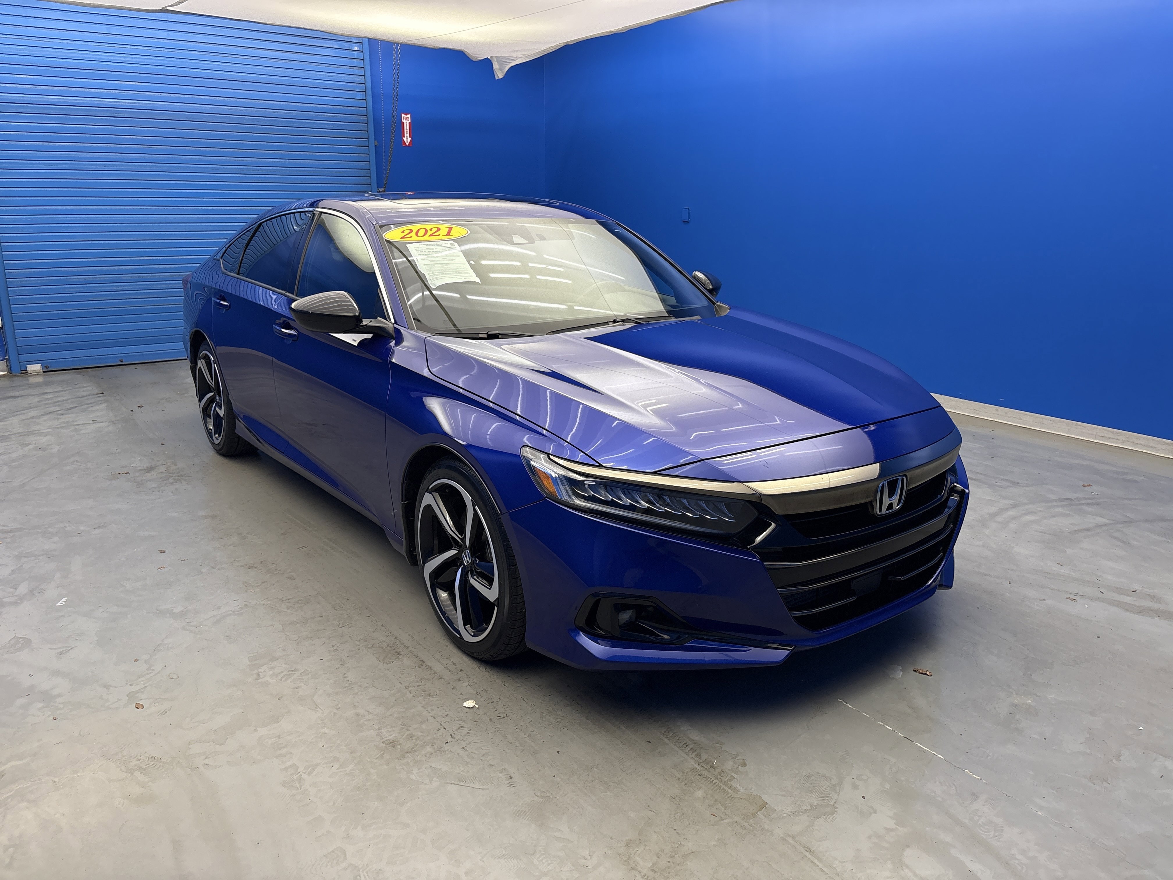 Used 2021 Blue Honda Sport image 2