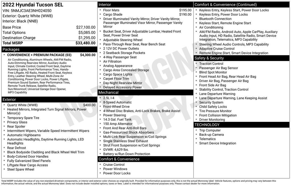 Used 2022 Gray Hyundai SEL image 2