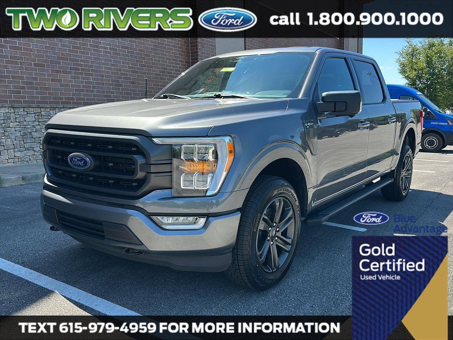 Certified Used 2022 Carbonized Gray Ford XLT image 1