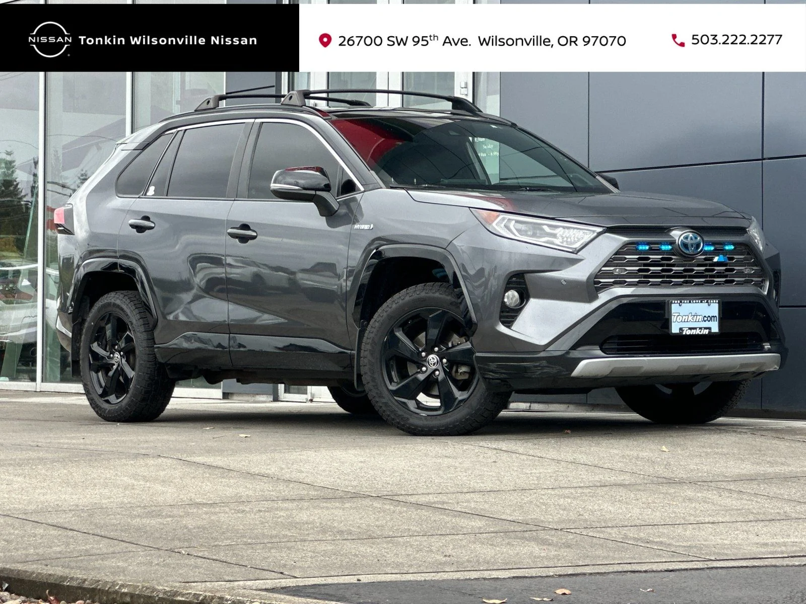 Used 2021 Midnight Black Metallic Toyota XSE image 1