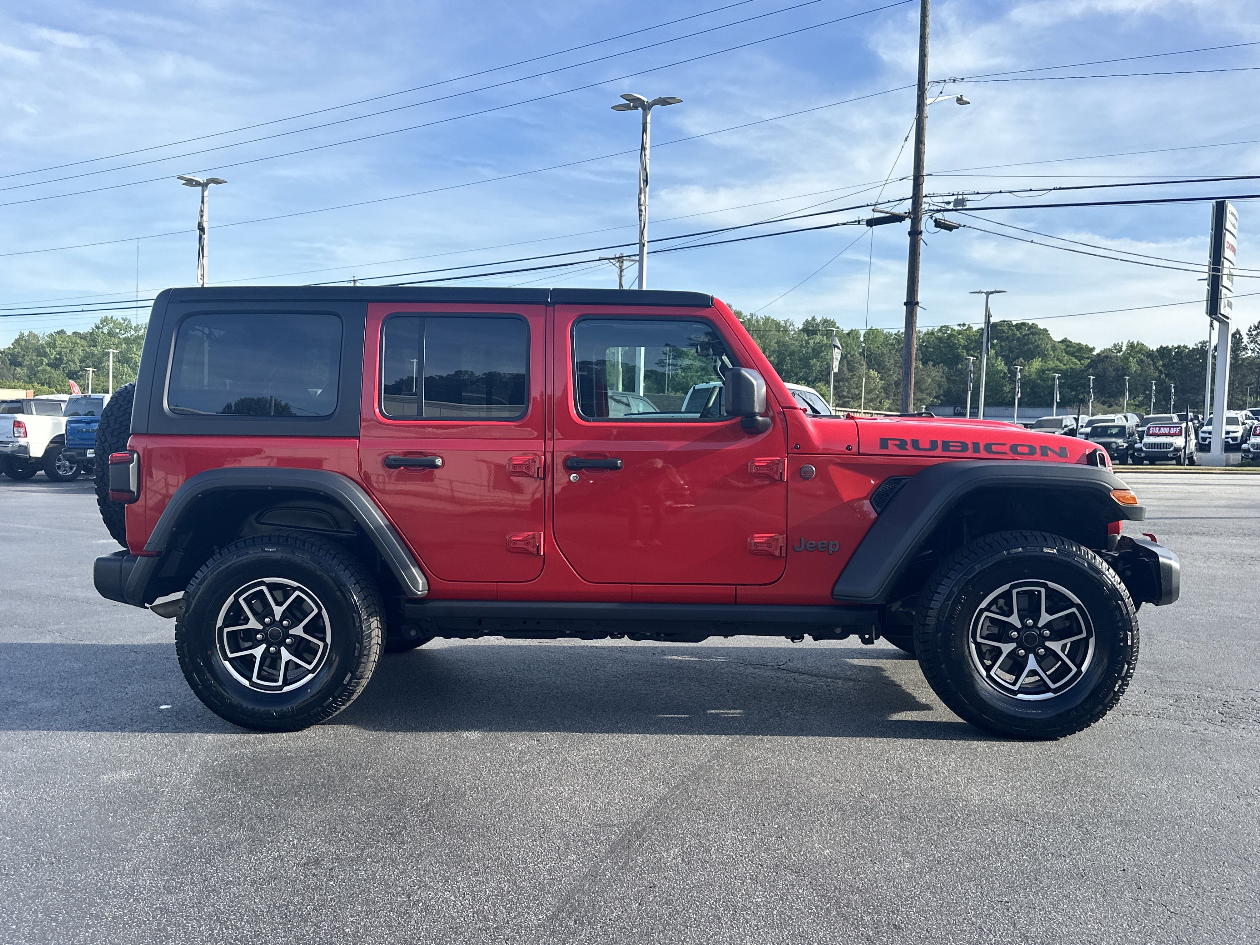 Used 2024 Firecracker Red Clearcoat Jeep Rubicon image 9