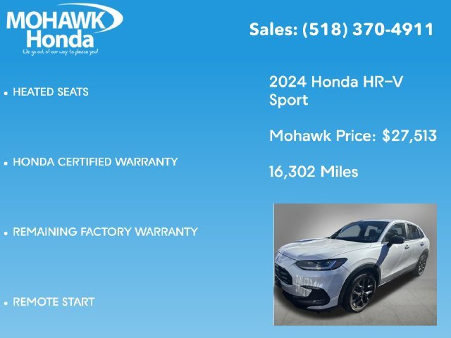Certified Used 2024 Platinum White Pearl Honda Sport image 6