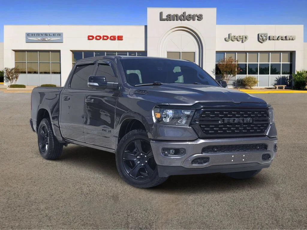 Used 2022 Granite Crystal Metallic Clearcoat Ram Big Horn image 1