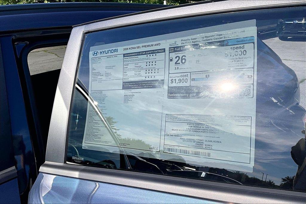 New 2026 Denim Blue Pearl Hyundai SEL Premium image 16