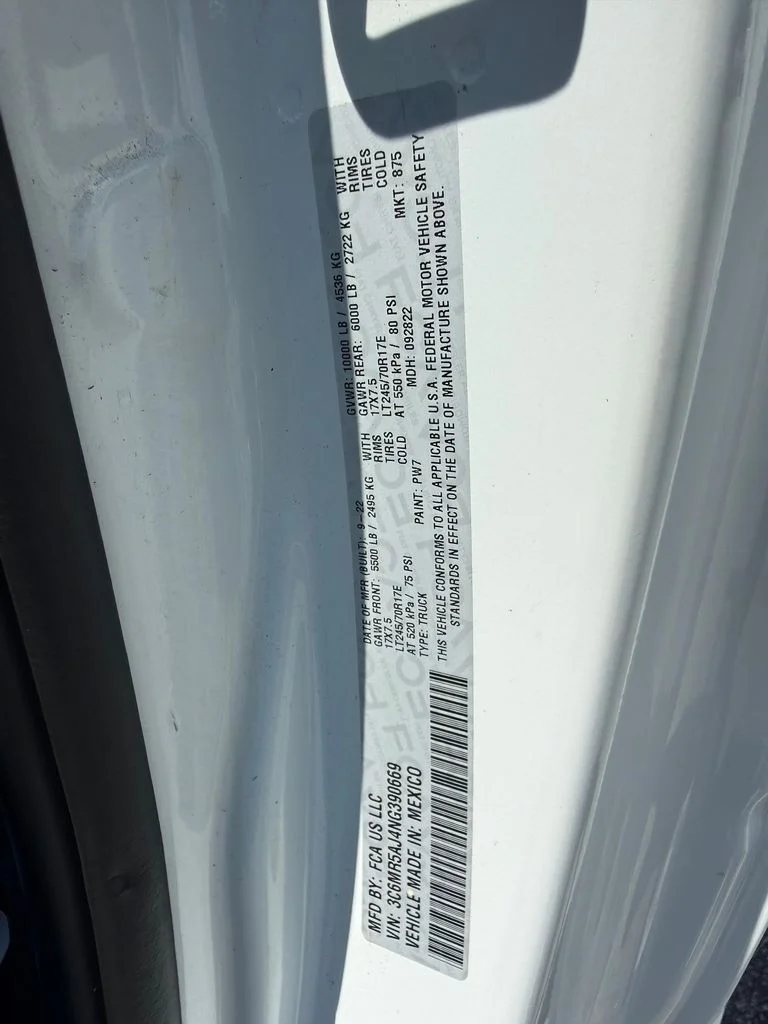 Used 2022 White Ram Tradesman image 24