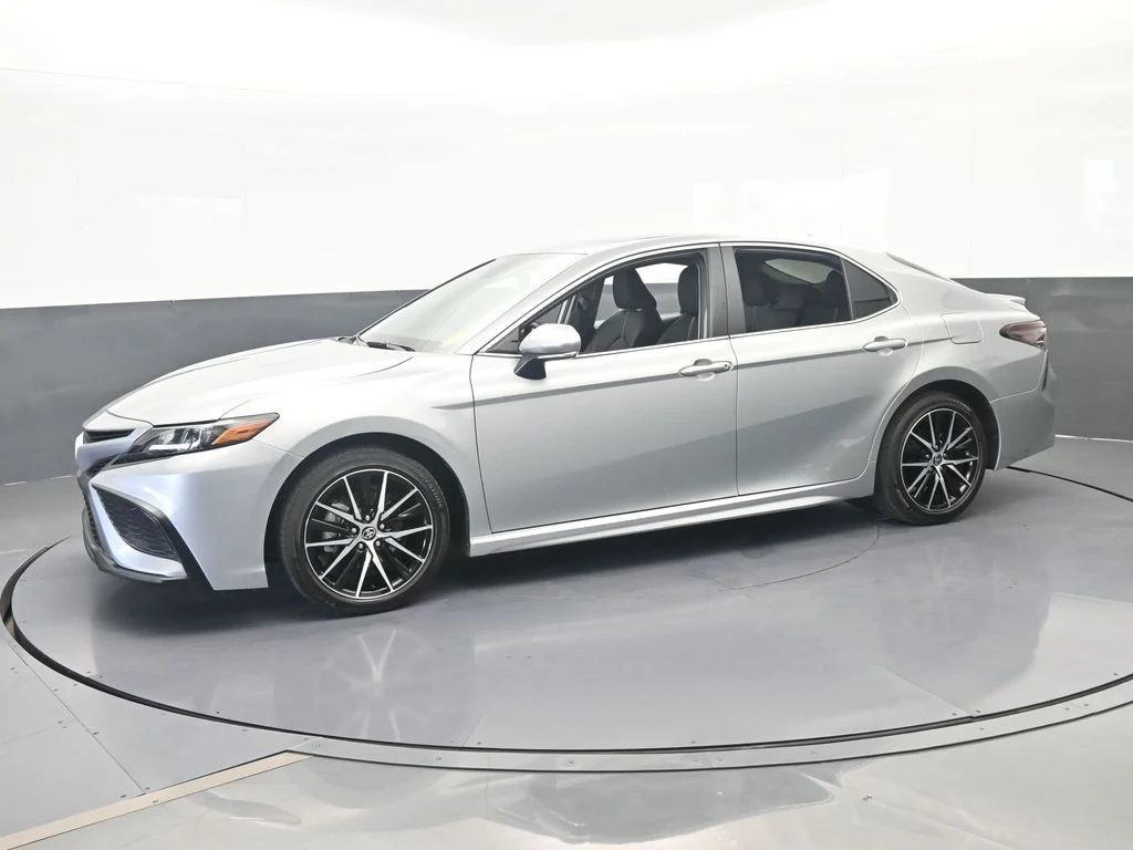 Used 2024 Celestial Silver Metallic Toyota SE image 1
