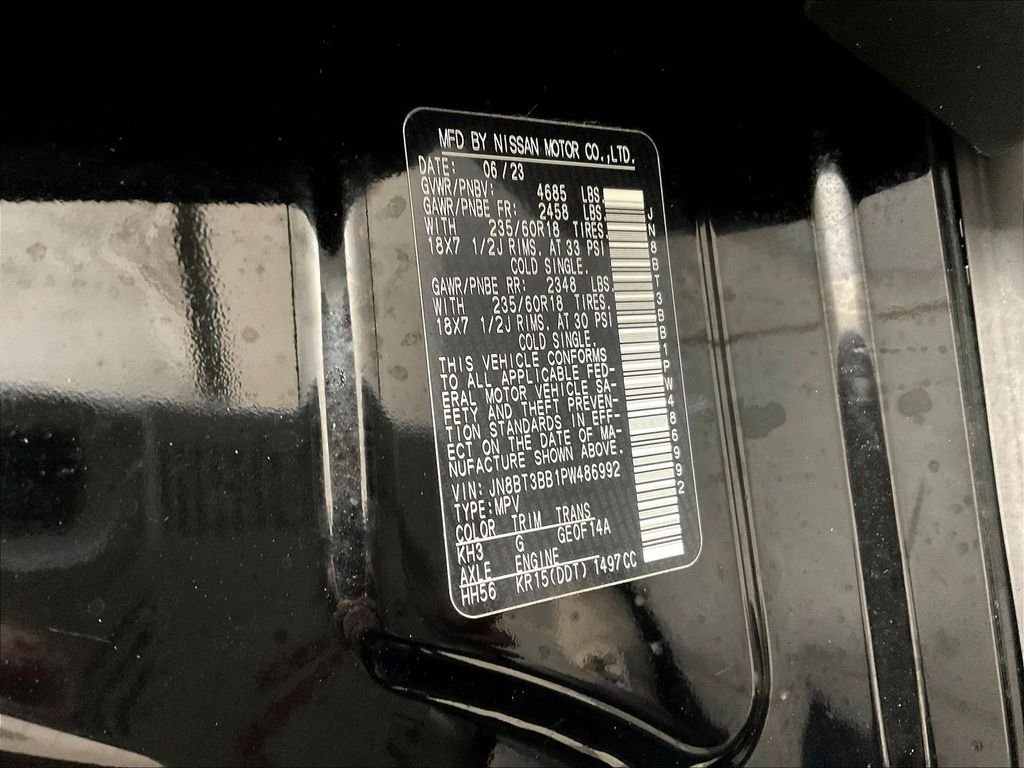 Used 2023 Black Nissan SV image 36