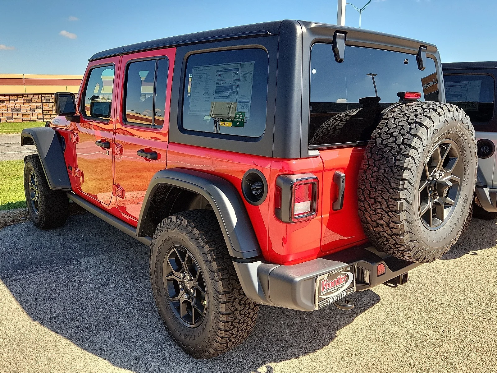 New 2027 Firecracker Red Clear-Coat  Paint Jeep 4-DOOR WILLYS image 3