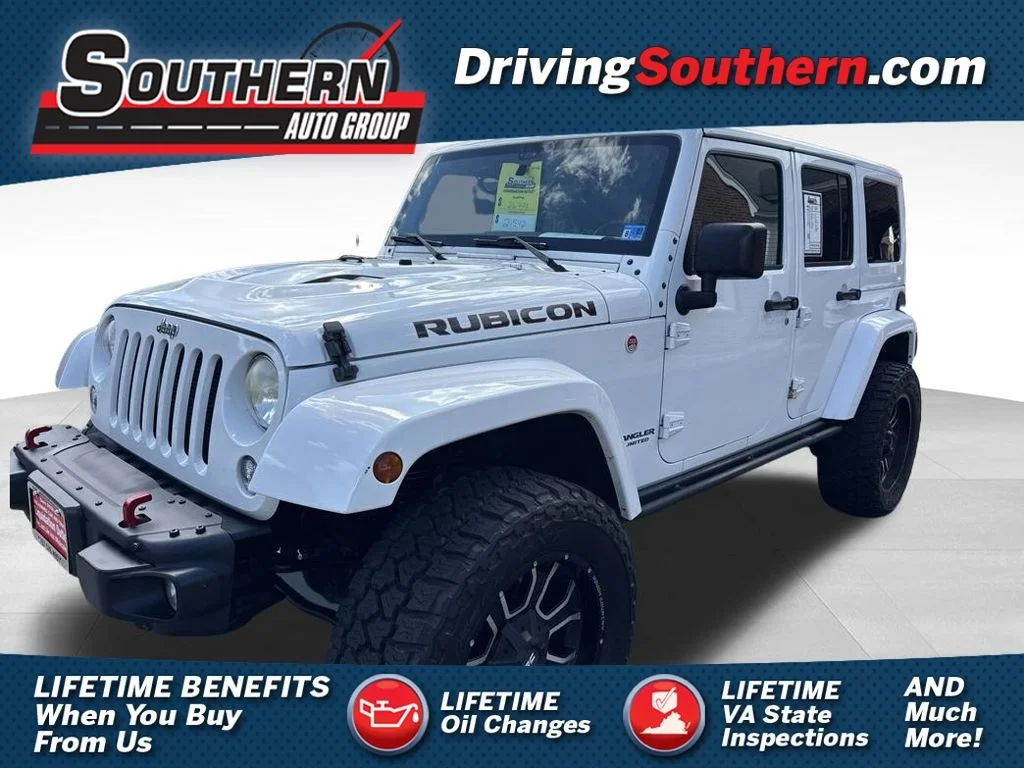 Used 2017 White Jeep Unlimited Rubicon image 1