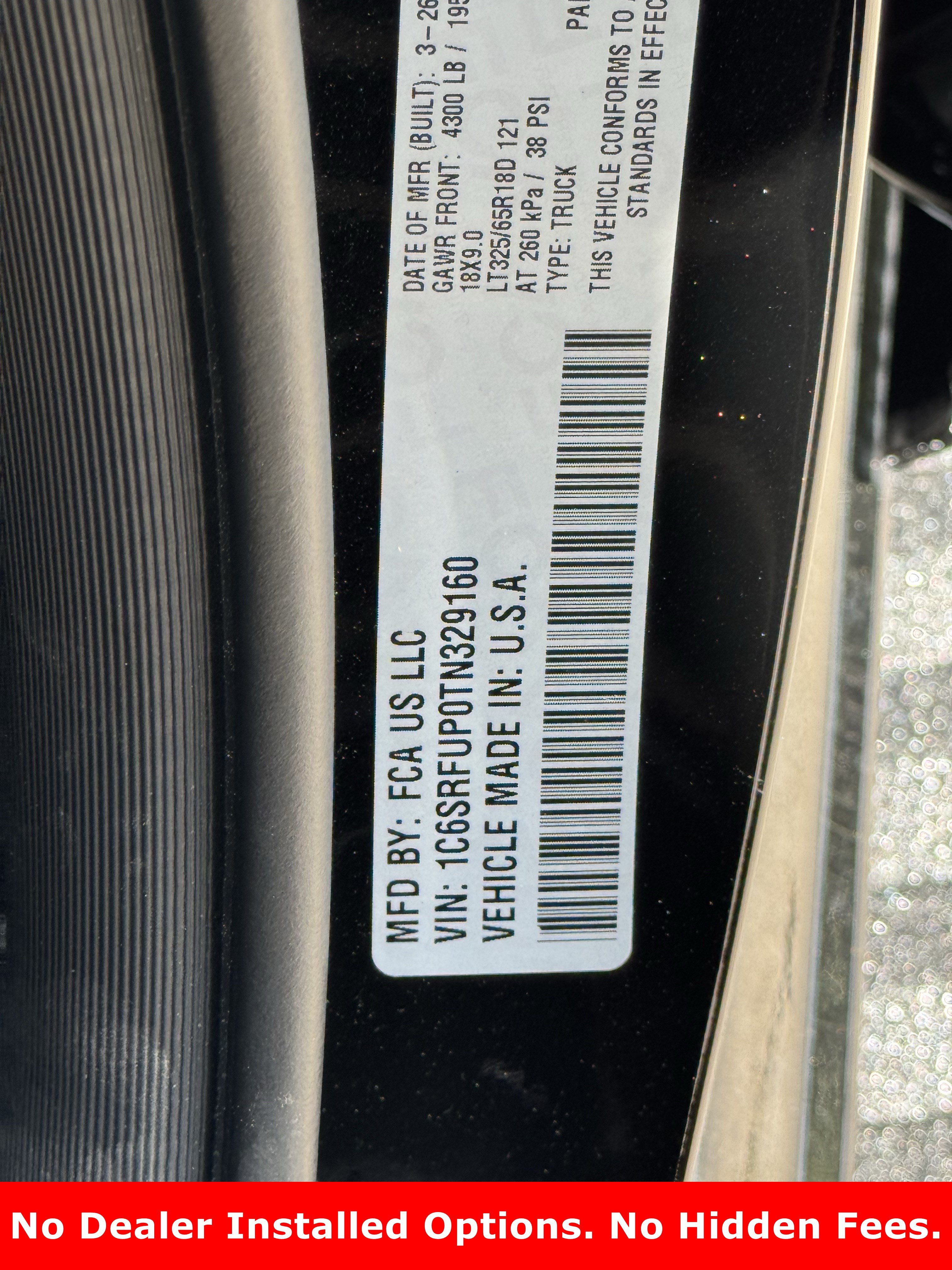New 2026 Diamond Black Crystal Pearl-Coat Exterior Paint RAM RHO image 24