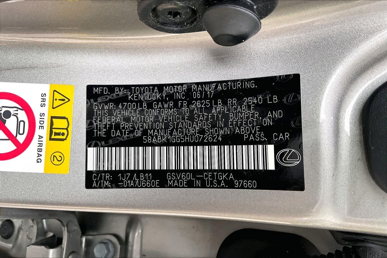 Used 2017 Atomic Silver Lexus  image 38
