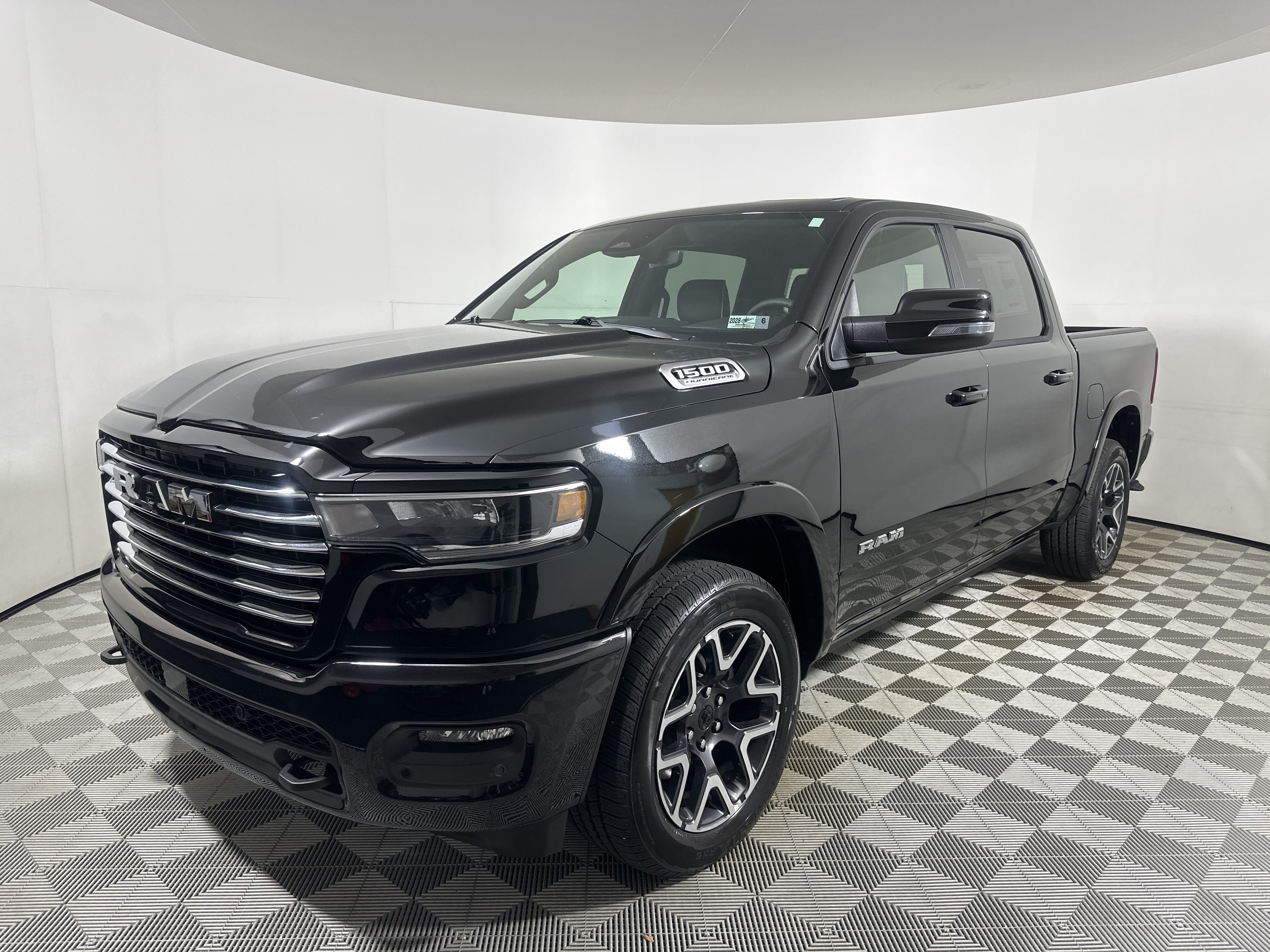 New 2026 Diamond Black Crystal Pearl-Coat Exterior Paint RAM Laramie image 3