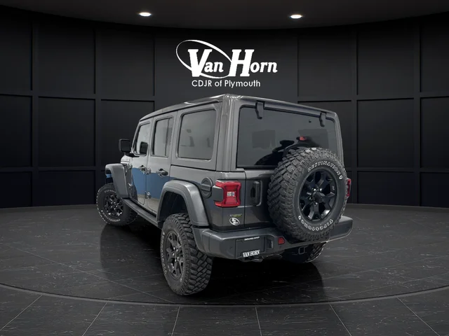 Used 2021 Granite Crystal Metallic Clearcoat Jeep Unlimited Willys image 6