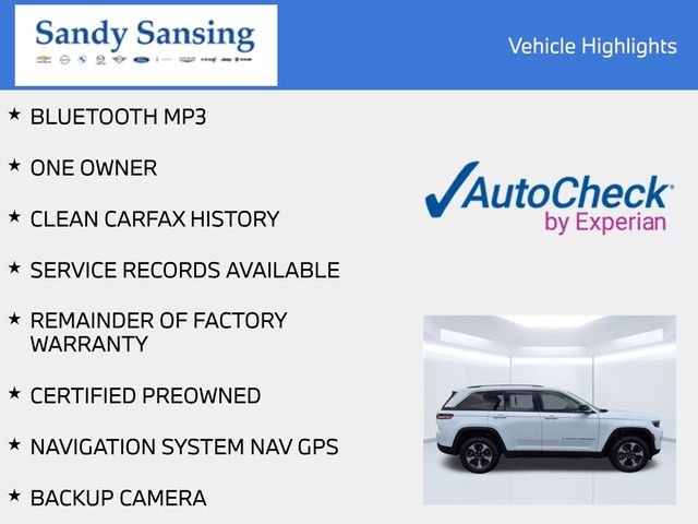 Used 2022 Bright White Clearcoat Jeep 4xe image 7