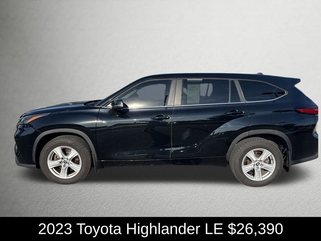 Used 2023 Midnight Black Metallic Toyota LE image 8
