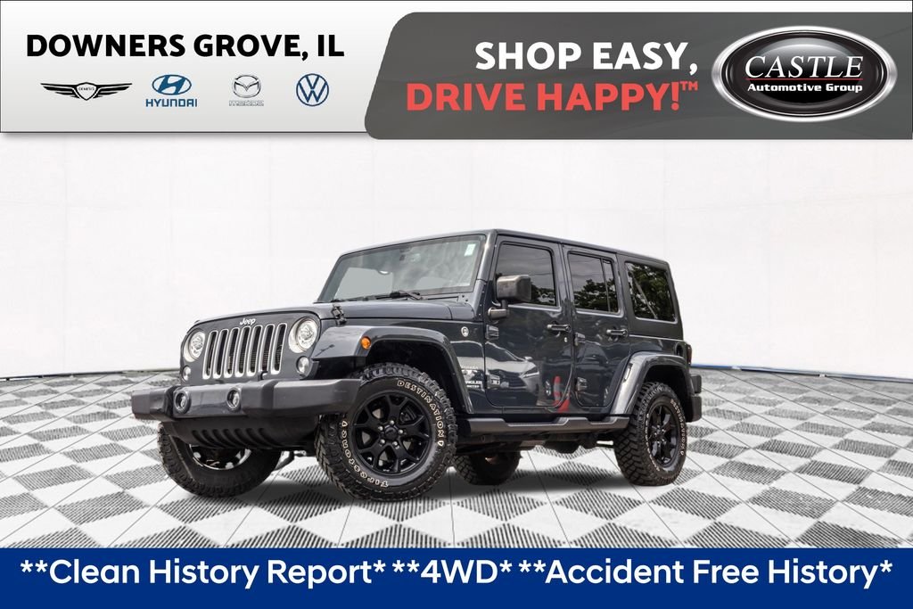 Used 2017 Black Jeep Unlimited Sahara image 1