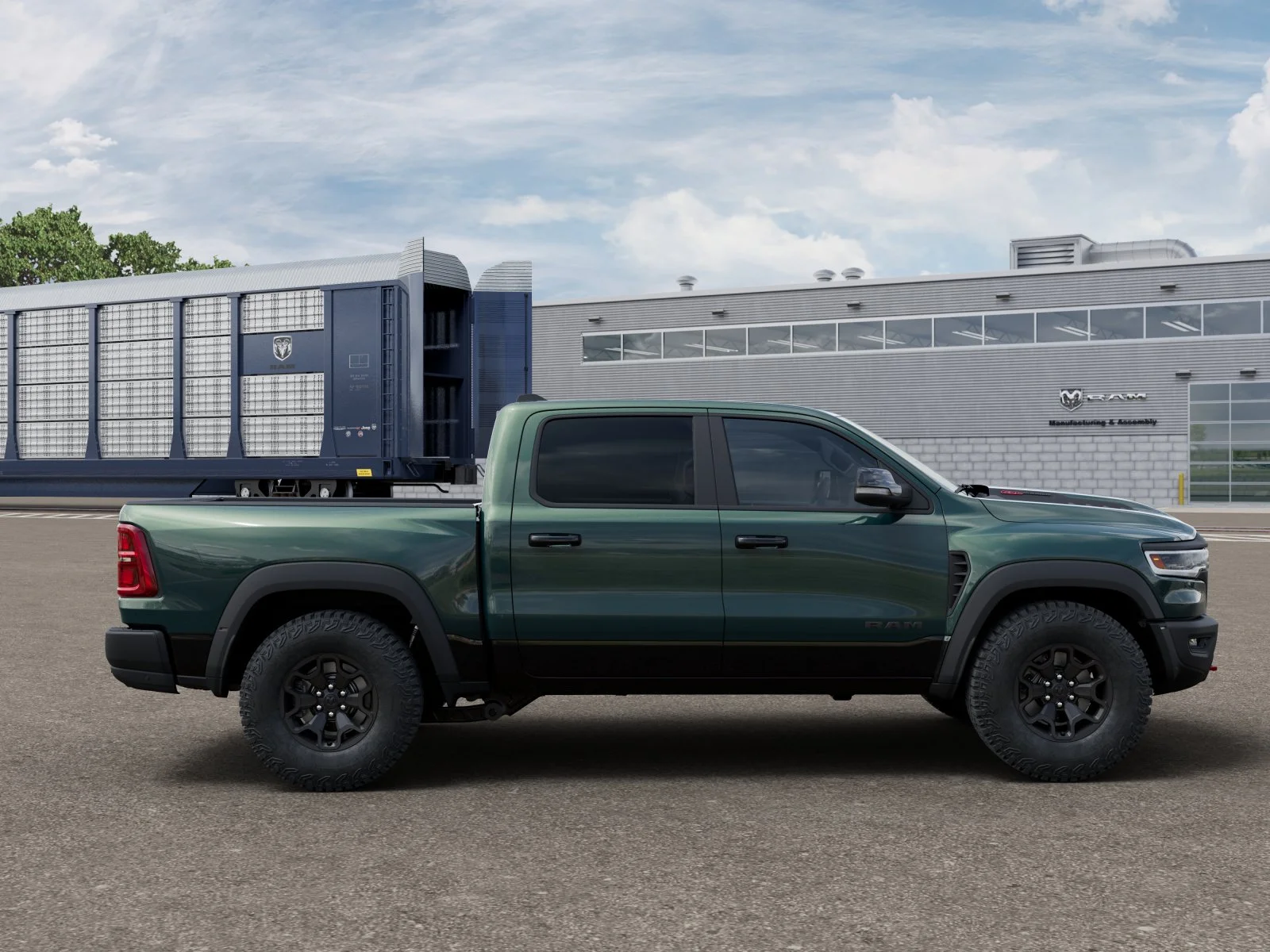 New 2027 Serrano-Green Metallic Exterior Paint RAM TRX image 12