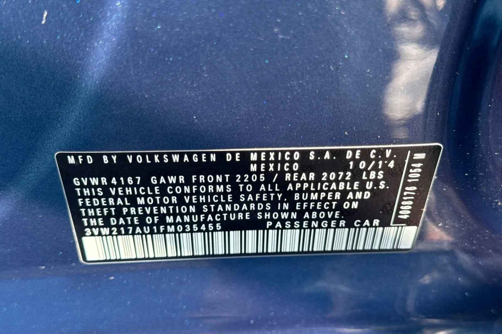 Used 2015 Lapiz Blue Metallic Volkswagen TSI SE 4-Door image 32