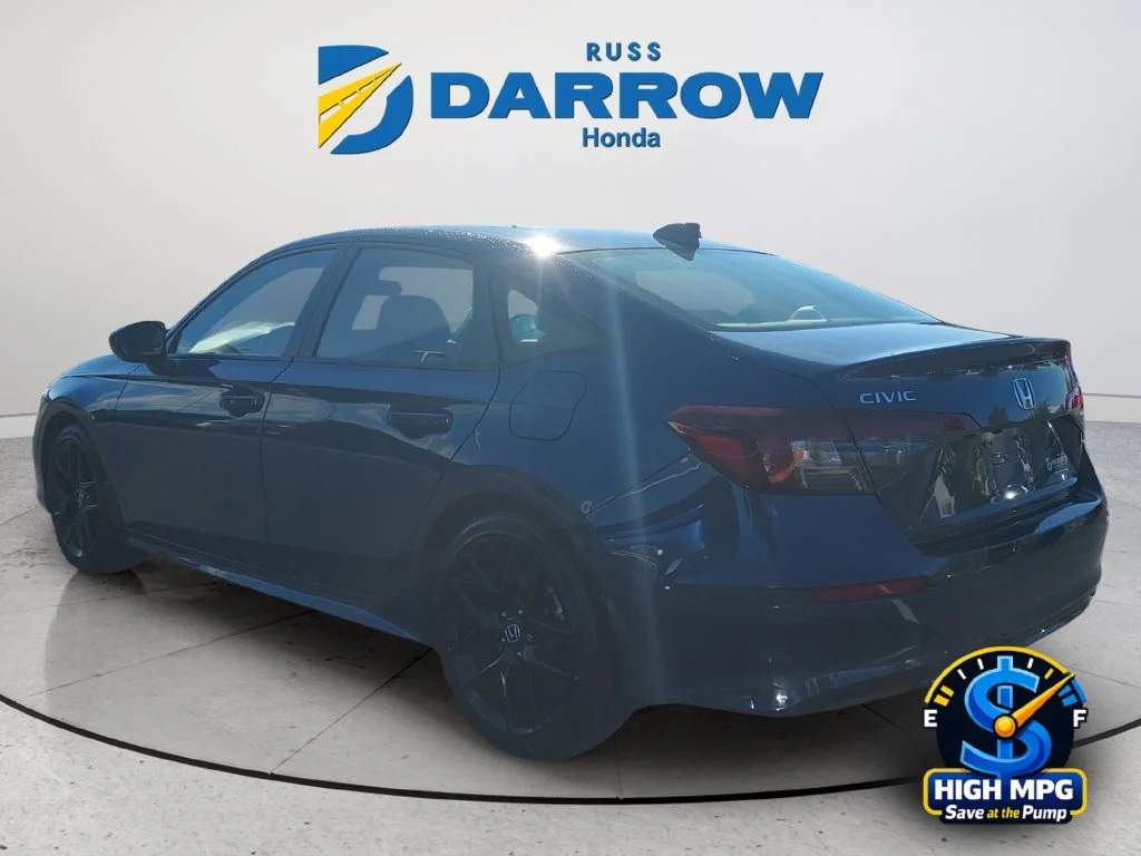 Certified Used 2025 Blue Lagoon Pearl Honda 4D HYBRID SPORT image 3