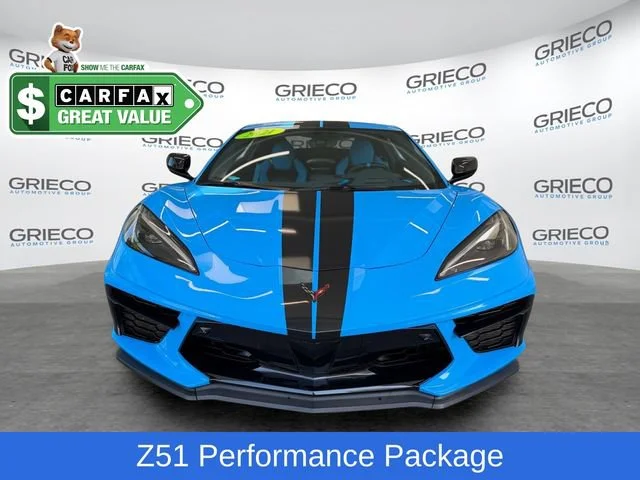 Certified Used 2021 RAPID BLUE Chevrolet 3LT image 2