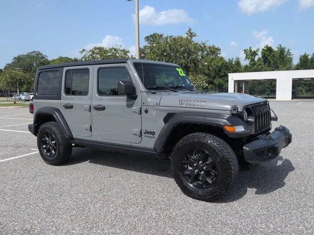 Used 2022 Gray Jeep Unlimited Willys image 2