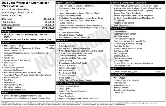 Used 2025 Green Jeep Rubicon 392 image 44