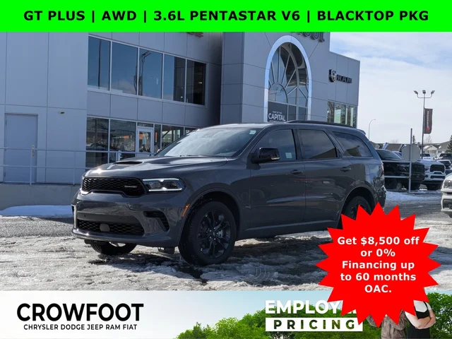 2026 Dodge Durango GT Plus - - AWD - 3.6L Pentastar V6 - 2nd Blacktop Pkg & More!