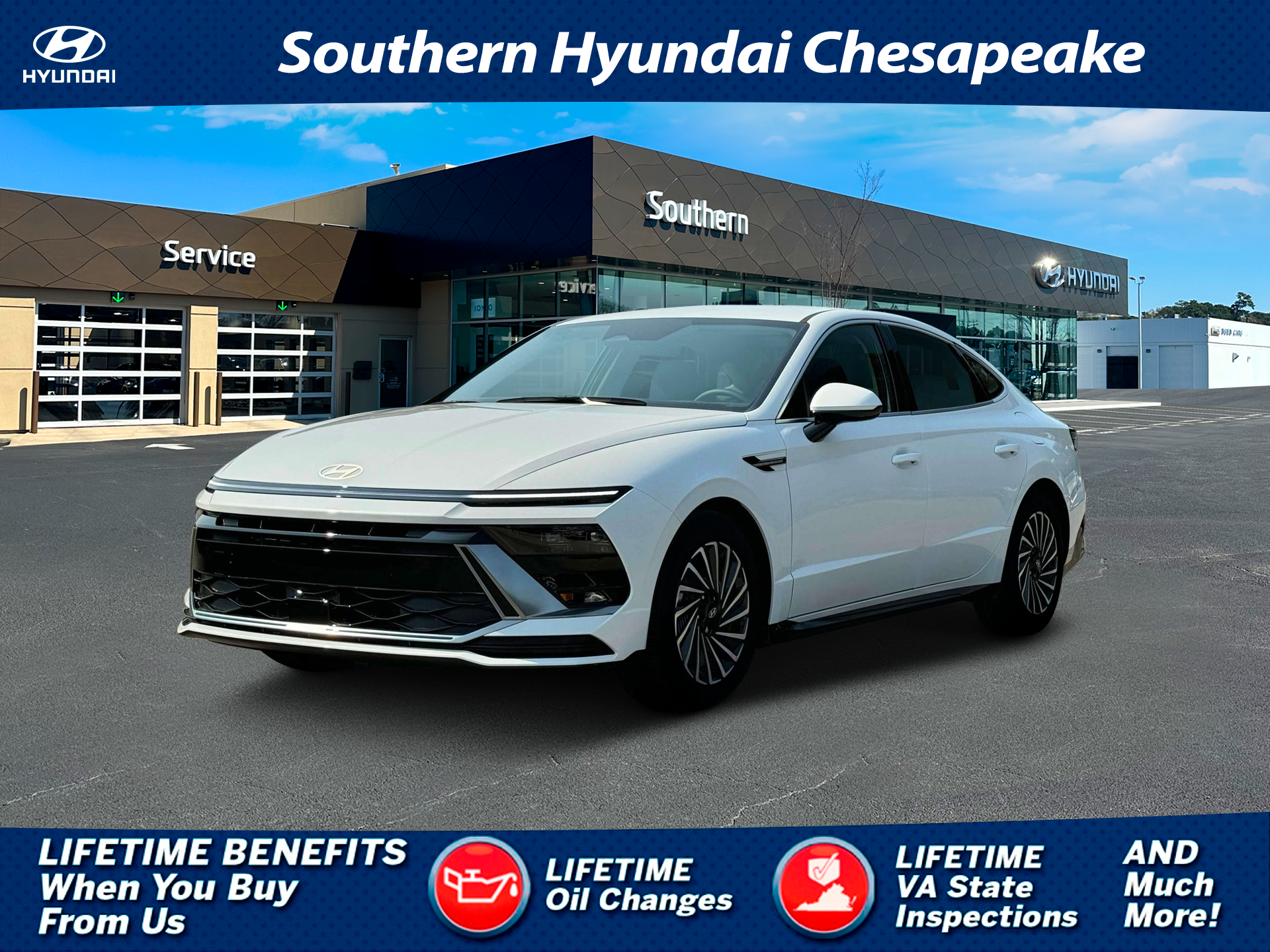 New 2025 White Hyundai SEL image 1