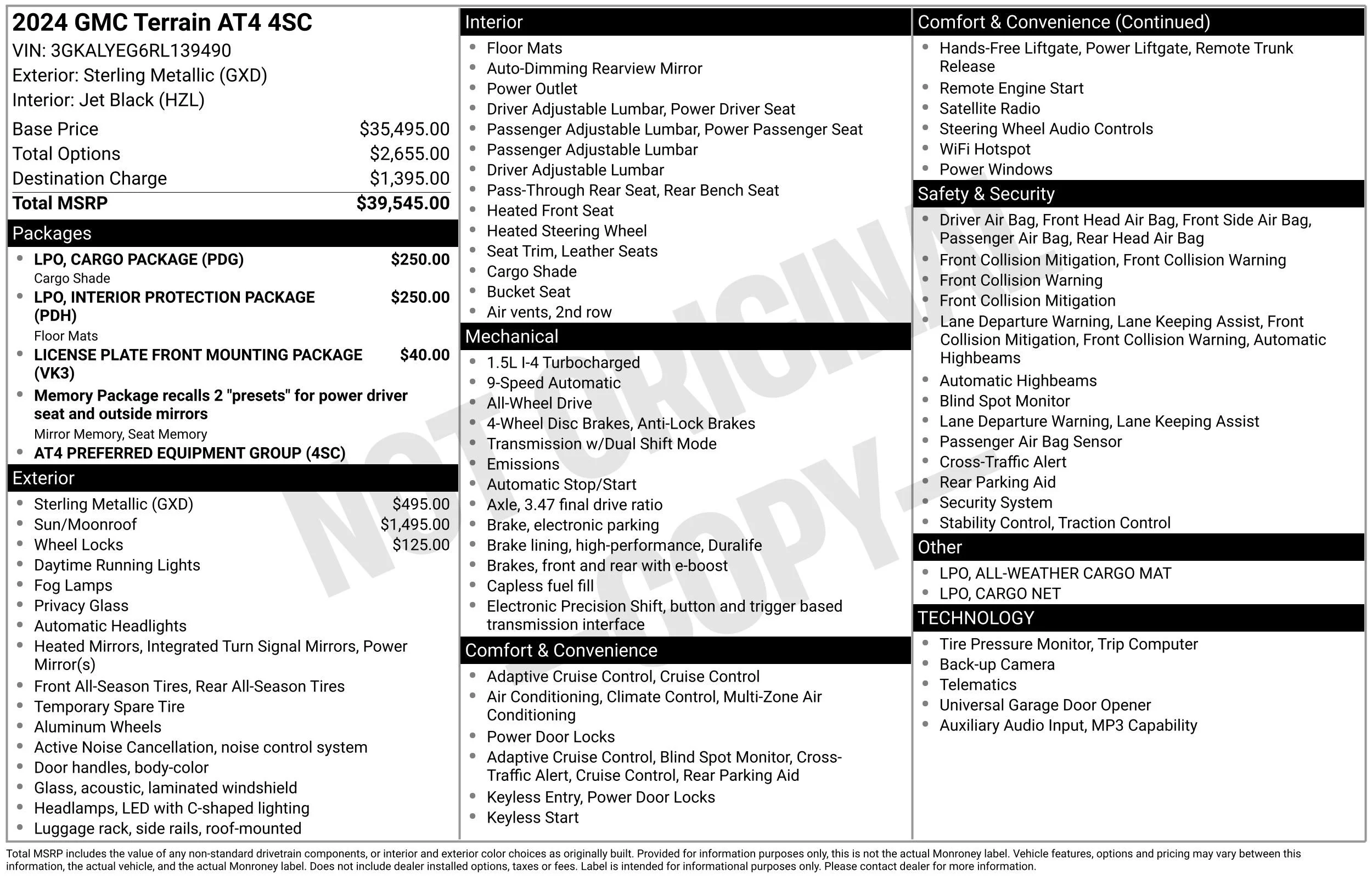 Used 2024 Sterling Metallic GMC AT4 image 43