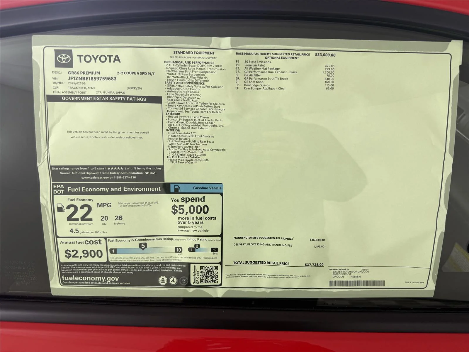 2025 Toyota GR86 Premium - Photo 20