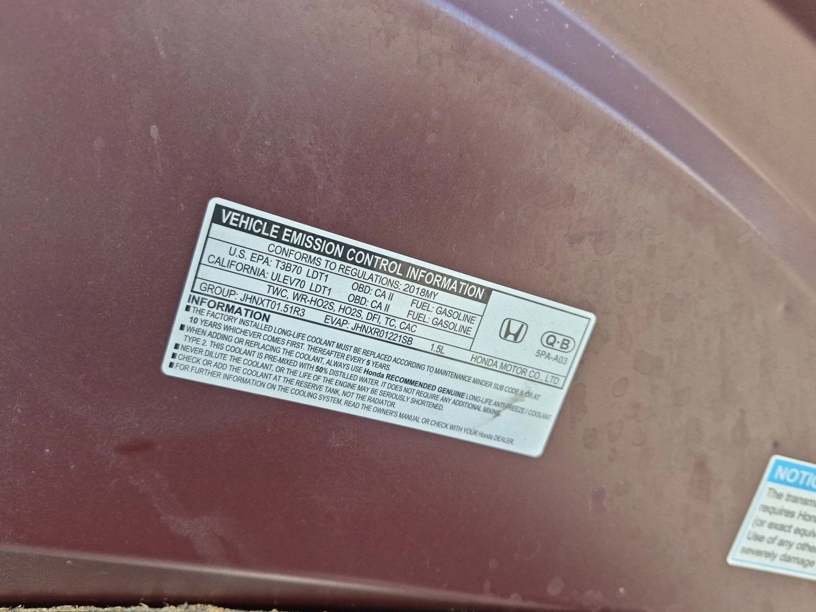 Used 2018 Red Honda EX image 24