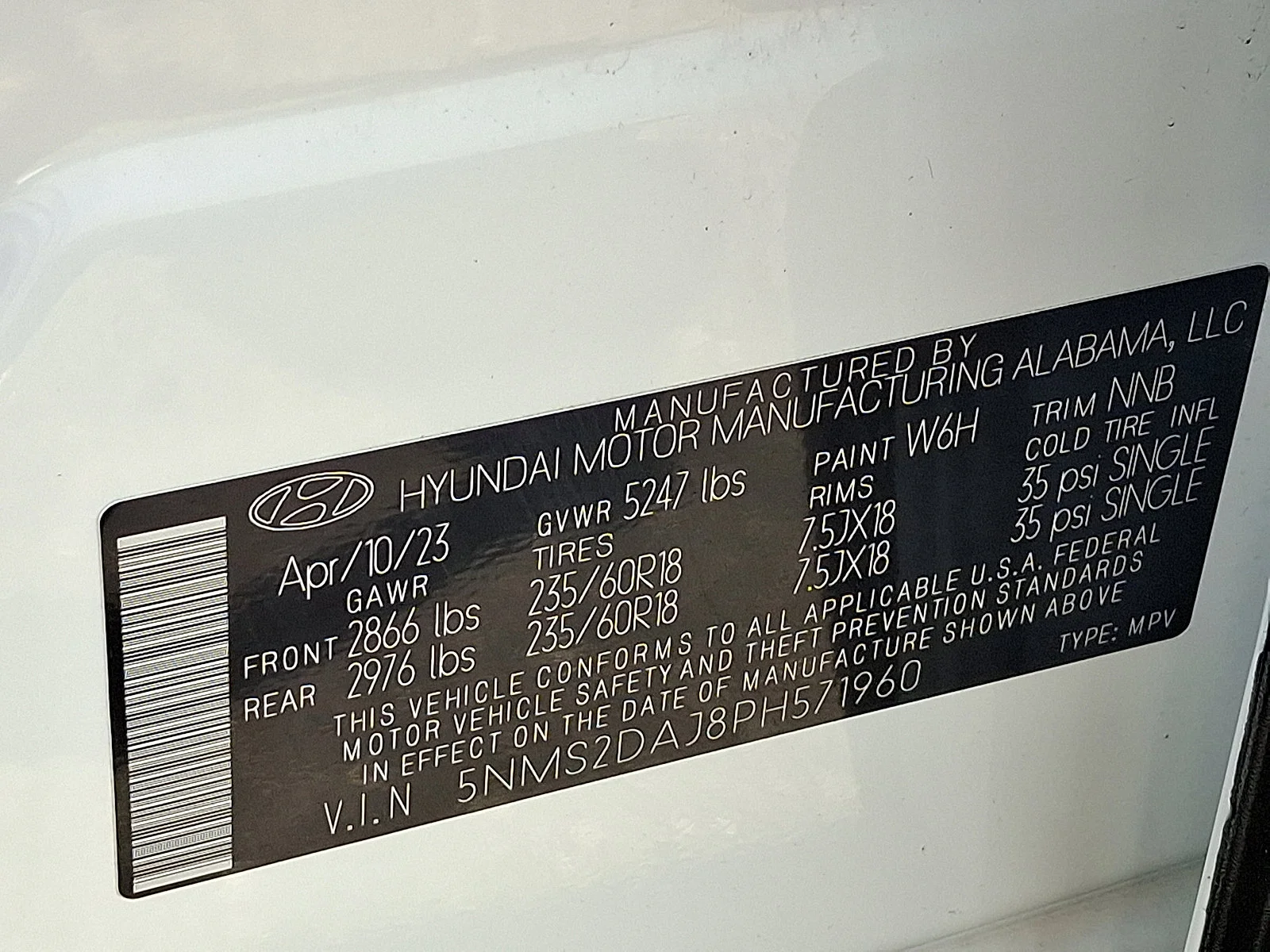 Used 2023 Serenity White Pearl Hyundai SEL image 27