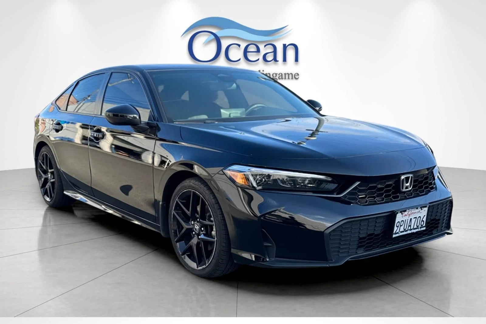 Certified Used 2025 Crystal Black Pearl Honda Sport image 2