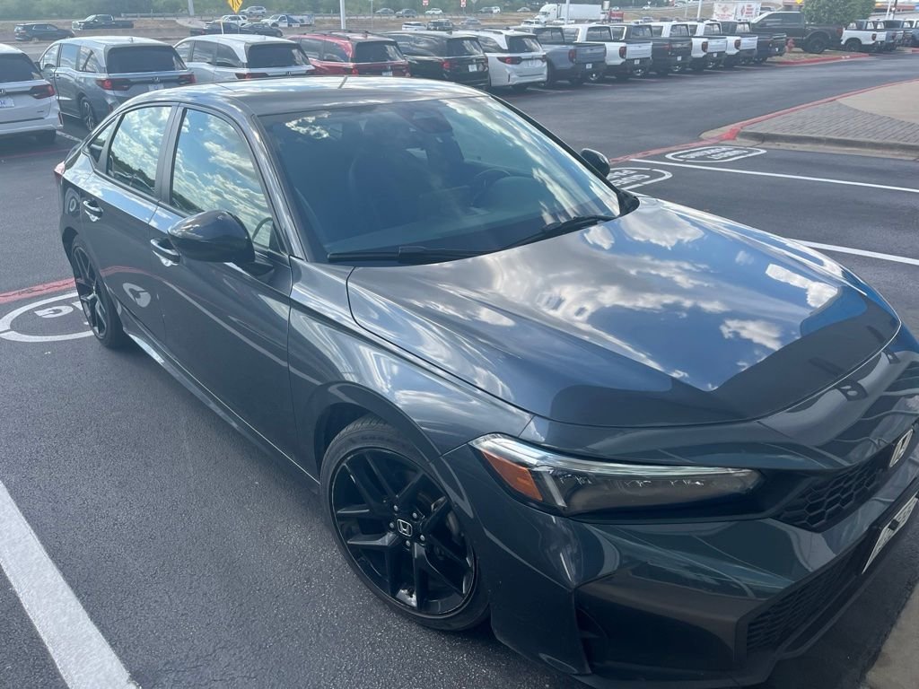 Certified Used 2025 Meteorite Gray Metallic Honda 4D SPORT image 3