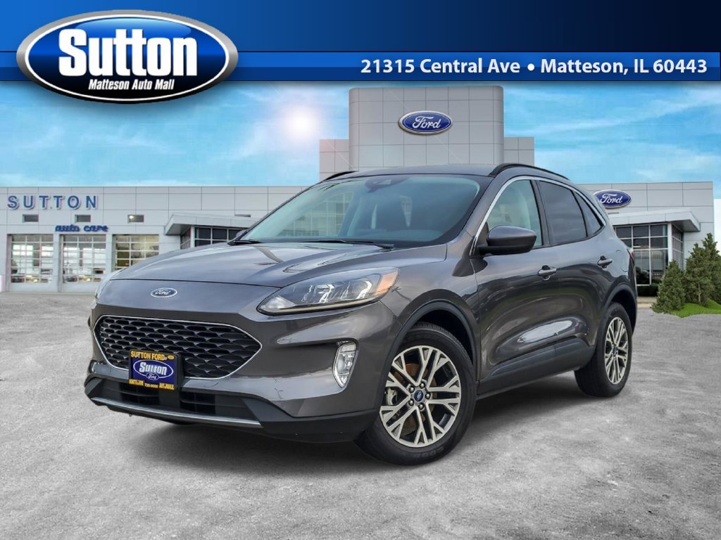 Used 2021 Gray Metallic Ford SEL image 1