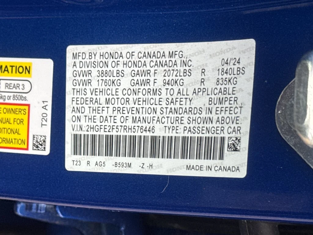 Used 2024 Blue Honda Sport image 41