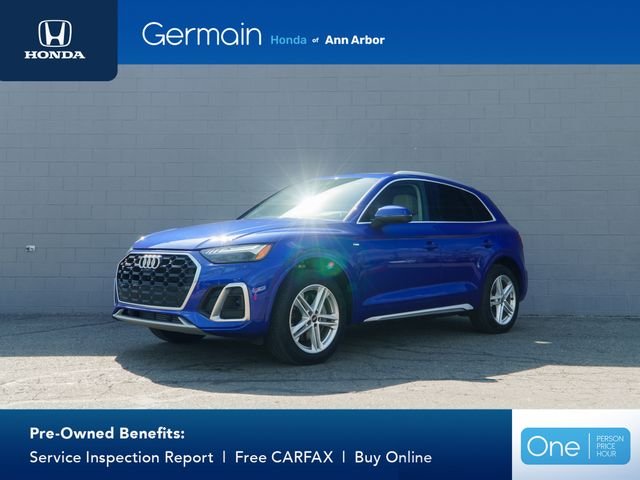 Used 2023 Blue Metallic Audi 55 Prestige image 1