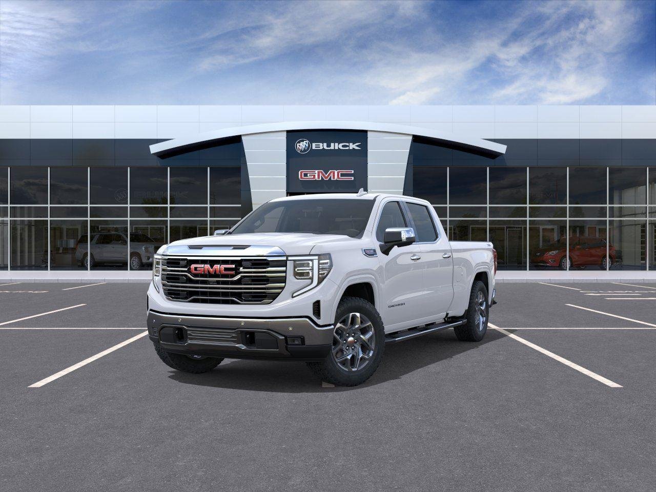New 2026 Glacier White Tricoat GMC SLT image 8