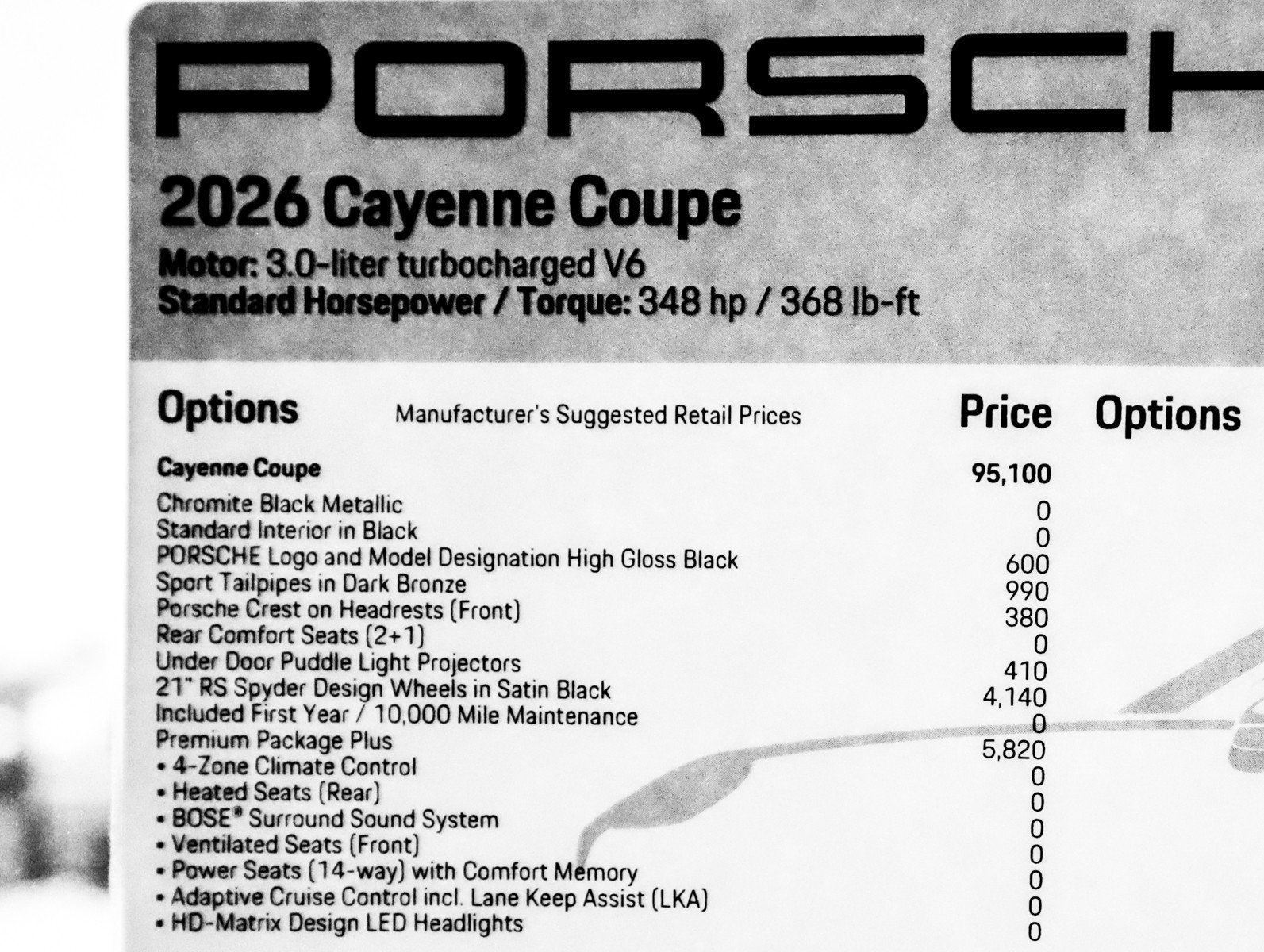 New 2026 Chromite Black Metallic Porsche Coupe image 30