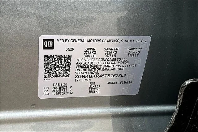 New 2026 Sterling Gray Metallic Chevrolet RS image 8