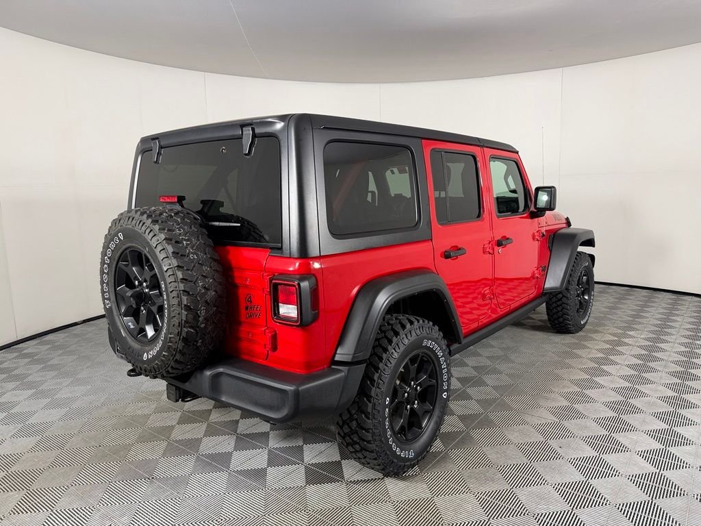 Certified Used 2022 Red Jeep Unlimited Willys image 7