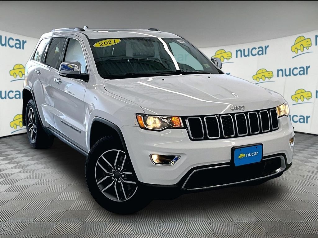 Used 2022 Bright White Clearcoat Jeep Limited image 1