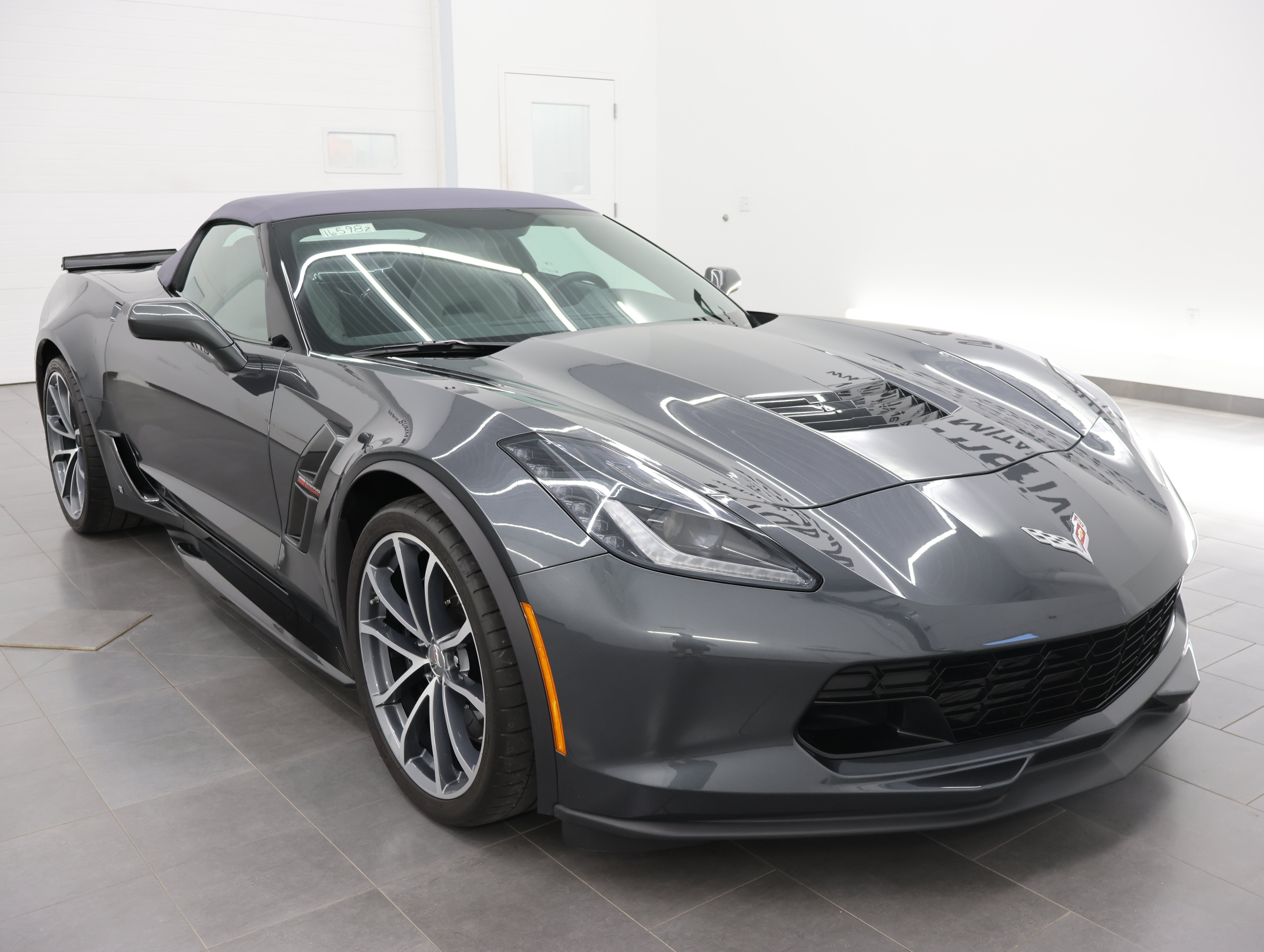 Used 2017 Watkins Glen Gray Metallic Chevrolet Grand Sport 1LT: GRAND SPORT-1LT-POWER TOP CONVERTIBLE-AUTO-MAGNETIC RIDE-BACKUP CAM image 3