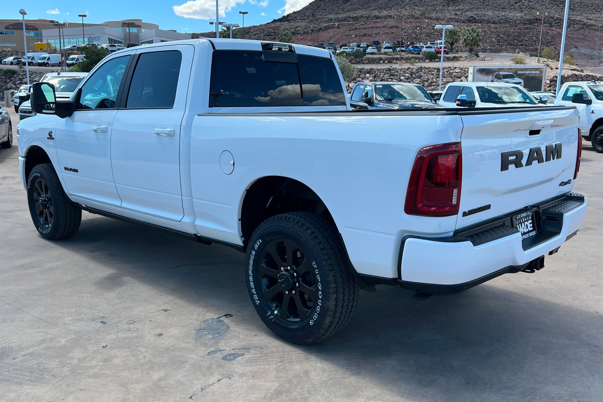 New 2026 Bright White Clear-Coat Exterior Paint RAM Laramie image 3