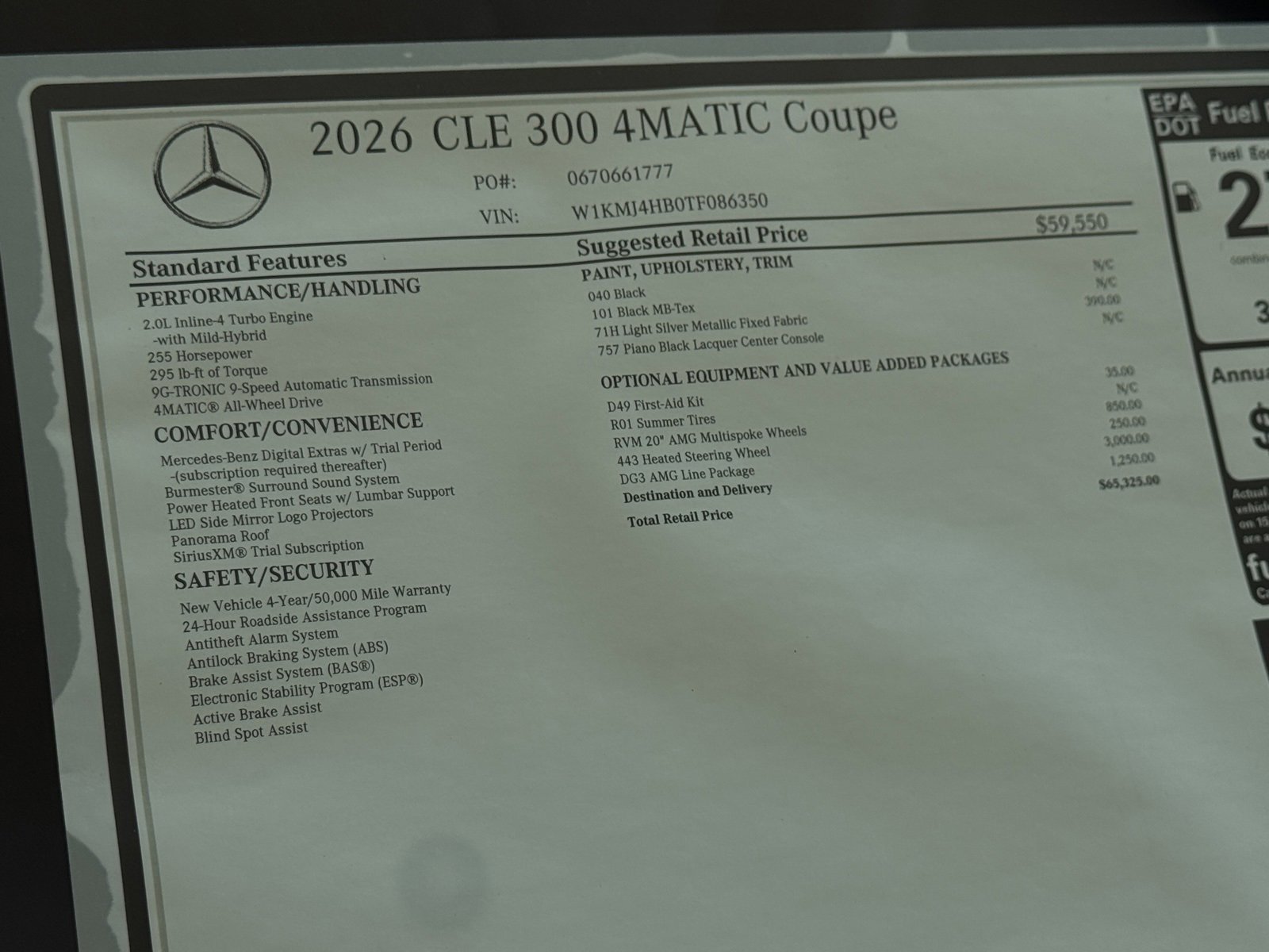 New 2026 Black Mercedes-Benz CLE 300 image 44